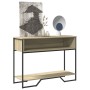 Mesa consola madera de ingeniería roble Sonoma 100x35x74,5 cm by , Side tables - Ref: Foro24-848530, Price: 52,27 €, Discount: %