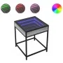 Mesa de centro con Infinity LED gris Sonoma 40x40x51 cm by , Coffee table - Ref: Foro24-847675, Price: 54,39 €, Discount: %
