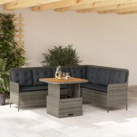 Set de sofás de jardín con cojines 2 pzas ratán sintético gris by , Garden sets - Ref: Foro24-3262080, Price: 486,11 €, Disco...