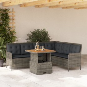 Set de sofás de jardín con cojines 2 pzas ratán sintético gris de , Conjuntos de jardín - Ref: Foro24-3262080, Precio: 477,91...