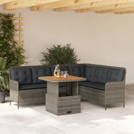 Set de sofás de jardín con cojines 2 pzas ratán sintético gris by , Garden sets - Ref: Foro24-3262080, Price: 486,11 €, Disco...