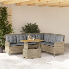Set de sofás de jardín 2 pzas y cojines ratán sintético marrón by , Garden sets - Ref: Foro24-3262089, Price: 475,63 €, Disco...
