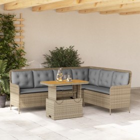 Set de sofás de jardín 2 pzas y cojines ratán sintético marrón by , Garden sets - Ref: Foro24-3262089, Price: 476,91 €, Disco...