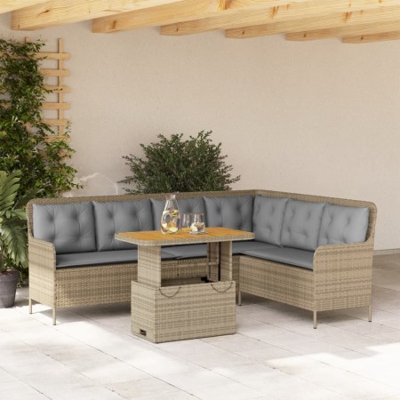 Gartensofagarnitur 2-teilig mit braunen Polyrattan-Kissen. von , Gartensets - Ref: Foro24-3262089, Preis: 476,91 €, Rabatt: %