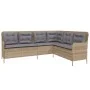 Set de sofás de jardín 2 pzas y cojines ratán sintético marrón by , Garden sets - Ref: Foro24-3262089, Price: 475,63 €, Disco...