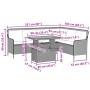 Gartensofagarnitur 2-teilig mit braunen Polyrattan-Kissen. von , Gartensets - Ref: Foro24-3262089, Preis: 476,91 €, Rabatt: %