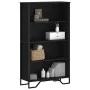 Schwarzes Regal aus Ingenieurholz 80x31x137,5 cm von , Bücherregale und Regale - Ref: Foro24-848629, Preis: 74,06 €, Rabatt: %