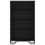 Schwarzes Regal aus Ingenieurholz 80x31x137,5 cm von , Bücherregale und Regale - Ref: Foro24-848629, Preis: 74,98 €, Rabatt: %