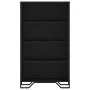 Schwarzes Regal aus Ingenieurholz 80x31x137,5 cm von , Bücherregale und Regale - Ref: Foro24-848629, Preis: 74,06 €, Rabatt: %