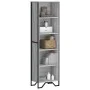 Estantería de madera de ingeniería gris Sonoma 50x31x169 cm de , Librerías y estanterías - Ref: Foro24-848617, Precio: 71,38 ...