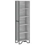 Estantería de madera de ingeniería gris Sonoma 50x31x169 cm de , Librerías y estanterías - Ref: Foro24-848617, Precio: 71,38 ...