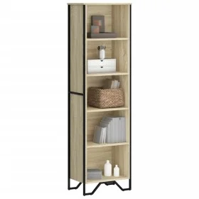 Regal aus Sonoma-Eichen-Ingenieurholz 50x31x169 cm von , Bücherregale und Regale - Ref: Foro24-848615, Preis: 69,30 €, Rabatt: %
