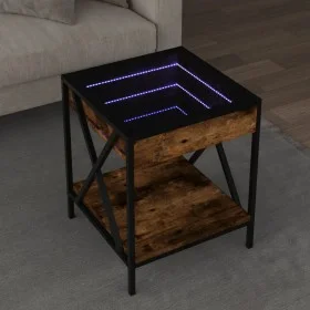 Mitteltisch mit Infinity LED in geräucherter Eiche 40x40x49 cm von , Couchtisch - Ref: Foro24-847694, Preis: 64,25 €, Rabatt: %