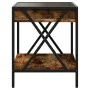 Mesa de centro con Infinity LED roble ahumado 40x40x49 cm by , Coffee table - Ref: Foro24-847694, Price: 64,25 €, Discount: %