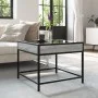 Mesa de centro con Infinity LED gris Sonoma 50x50x41 cm by , Coffee table - Ref: Foro24-847680, Price: 69,31 €, Discount: %