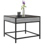 Mesa de centro con Infinity LED gris Sonoma 50x50x41 cm by , Coffee table - Ref: Foro24-847680, Price: 70,18 €, Discount: %