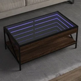 Mitteltisch mit Infinity LED in Eichenbraun 90x50x38 cm von , Couchtisch - Ref: Foro24-847711, Preis: 99,58 €, Rabatt: %