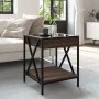 Mesa de centro con Infinity LED marrón roble 40x40x49 cm by , Coffee table - Ref: Foro24-847696, Price: 67,51 €, Discount: %