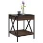 Mesa de centro con Infinity LED marrón roble 40x40x49 cm by , Coffee table - Ref: Foro24-847696, Price: 67,51 €, Discount: %
