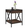 Mesa de centro con Infinity LED marrón roble 40x40x49 cm by , Coffee table - Ref: Foro24-847696, Price: 68,59 €, Discount: %