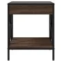 Mesa de centro con Infinity LED marrón roble 40x40x49 cm by , Coffee table - Ref: Foro24-847696, Price: 67,51 €, Discount: %