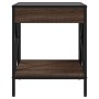 Mesa de centro con Infinity LED marrón roble 40x40x49 cm by , Coffee table - Ref: Foro24-847696, Price: 68,59 €, Discount: %