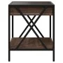 Mesa de centro con Infinity LED marrón roble 40x40x49 cm by , Coffee table - Ref: Foro24-847696, Price: 67,51 €, Discount: %