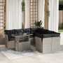 Gartenmöbel-Set 9-teilig mit Kissen aus hellem grauem Kunst-Rattan. von , Gartensets - Ref: Foro24-3266432, Preis: 675,93 €, ...