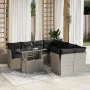 Set muebles jardín 9 pzas y cojines ratán sintético gris claro by , Garden sets - Ref: Foro24-3266432, Price: 676,63 €, Disco...