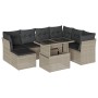 Set de sofás de jardín 8 pzas y cojines ratán sintético gris by , Garden sets - Ref: Foro24-3266762, Price: 591,34 €, Discoun...