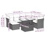 Set de sofás de jardín 8 pzas y cojines ratán sintético gris by , Garden sets - Ref: Foro24-3266762, Price: 592,45 €, Discoun...