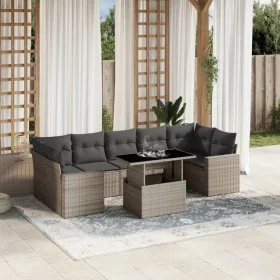 Set de sofás de jardín 8 pzas y cojines ratán sintético gris by , Garden sets - Ref: Foro24-3267152, Price: 621,98 €, Discoun...