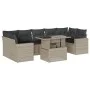 Set de sofás de jardín 8 pzas y cojines ratán sintético gris von , Gartensets - Ref: Foro24-3267152, Preis: 621,98 €, Rabatt: %