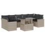 Set de sofás de jardín 8 pzas y cojines ratán sintético gris by , Garden sets - Ref: Foro24-3267152, Price: 621,15 €, Discoun...