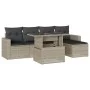 Set de sofás de jardín 6 pzas y cojines ratán sintético gris de , Conjuntos de jardín - Ref: Foro24-3267242, Precio: 434,21 €...