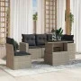 Set de sofás de jardín 6 pzas y cojines ratán sintético gris by , Garden sets - Ref: Foro24-3267282, Price: 470,35 €, Discoun...