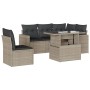 Set de sofás de jardín 6 pzas y cojines ratán sintético gris by , Garden sets - Ref: Foro24-3267282, Price: 452,02 €, Discoun...