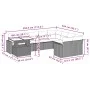 Set sofás jardín 10 pzas con cojines ratán sintético gris claro by , Garden sets - Ref: Foro24-3267512, Price: 735,84 €, Disc...