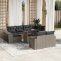 Set de sofás de jardín 11 pzas y cojines ratán sintético gris by , Garden sets - Ref: Foro24-3274585, Price: 715,00 €, Discou...