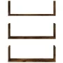 Wandregale 3 Stück aus geräucherter Eichen-Ingenieurholz 58x18x18cm. von , Regale und Regale - Ref: Foro24-853285, Preis: 31,...