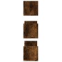 Estantes pared 3 uds madera ingeniería roble ahumado 58x18x18cm by , Shelves and shelves - Ref: Foro24-853285, Price: 31,77 €...