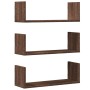 Wandregale 3 Stück aus braunem Eichen-Ingenieurholz 58x18x18cm. von , Regale und Regale - Ref: Foro24-853287, Preis: 28,19 €,...