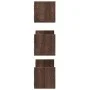 Estantes pared 3 uds madera ingeniería marrón roble 58x18x18cm by , Shelves and shelves - Ref: Foro24-853287, Price: 27,27 €,...