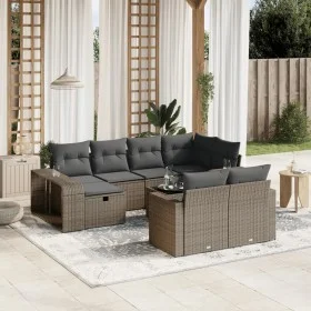Set de sofás de jardín 11 pzas y cojines ratán sintético gris by , Garden sets - Ref: Foro24-3266252, Price: 668,50 €, Discou...