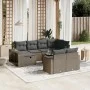 Set de sofás de jardín 11 pzas y cojines ratán sintético gris by , Garden sets - Ref: Foro24-3266252, Price: 668,50 €, Discou...