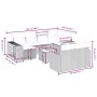 Set de sofás de jardín 11 pzas y cojines ratán sintético gris by , Garden sets - Ref: Foro24-3266252, Price: 668,50 €, Discou...