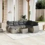 Set de sofás de jardín 8 pzas y cojines ratán sintético gris de , Conjuntos de jardín - Ref: Foro24-3264158, Precio: 549,44 €...