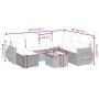 Set de sofás de jardín 8 pzas y cojines ratán sintético gris de , Conjuntos de jardín - Ref: Foro24-3264158, Precio: 549,44 €...