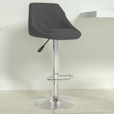 Taburete de cocina de terciopelo gris oscuro de , Taburetes de cocina - Ref: Foro24-335295, Precio: 78,06 €, Descuento: %