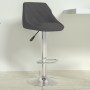 Taburete de cocina de terciopelo gris oscuro de , Taburetes de cocina - Ref: Foro24-335295, Precio: 78,06 €, Descuento: %